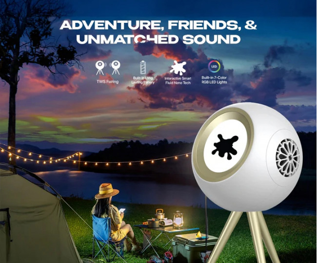 Інноваційний Bluetooth-динамік з візуальною складовою Glowbe by XELLO  Color: Black,White